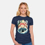 Little Fish Girl-Womens-Fitted-Tee-rmatix
