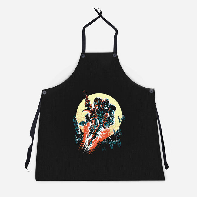 Retro Mando-Unisex-Kitchen-Apron-zascanauta
