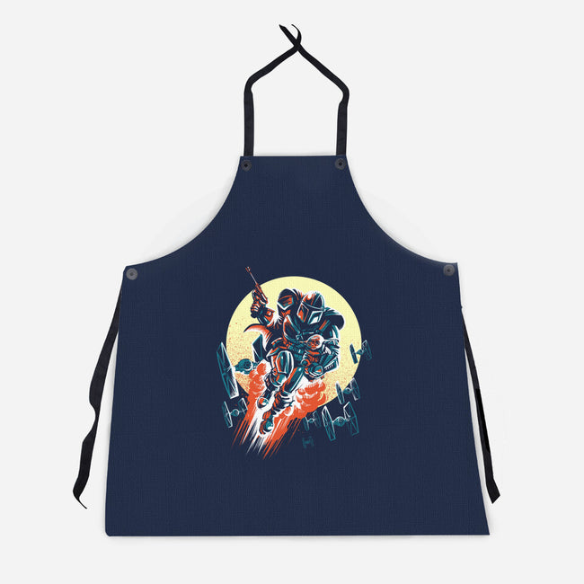 Retro Mando-Unisex-Kitchen-Apron-zascanauta