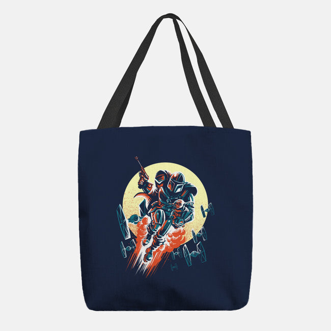 Retro Mando-None-Basic Tote-Bag-zascanauta