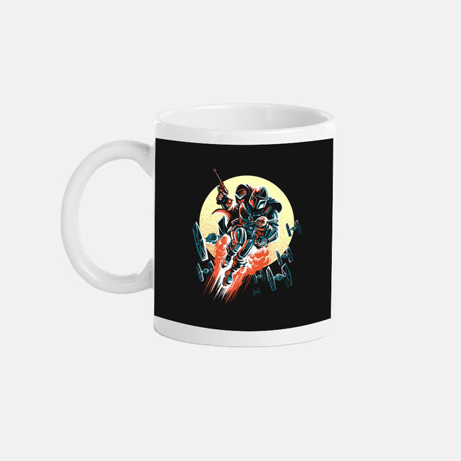 Retro Mando-None-Mug-Drinkware-zascanauta