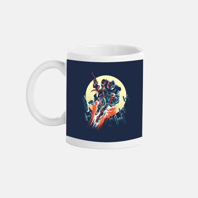Retro Mando-None-Mug-Drinkware-zascanauta