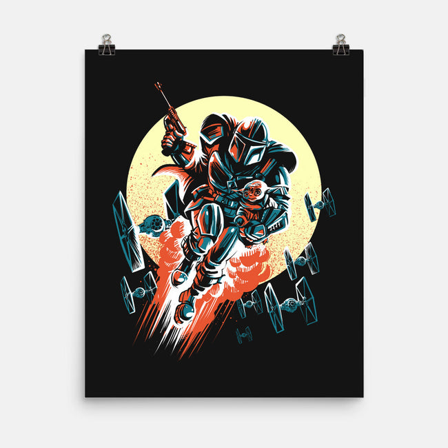 Retro Mando-None-Matte-Poster-zascanauta