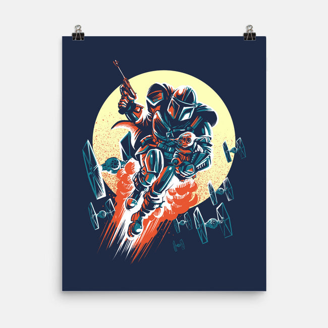 Retro Mando-None-Matte-Poster-zascanauta