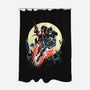Retro Mando-None-Polyester-Shower Curtain-zascanauta
