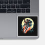 Retro Mando-None-Glossy-Sticker-zascanauta