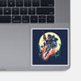 Retro Mando-None-Glossy-Sticker-zascanauta