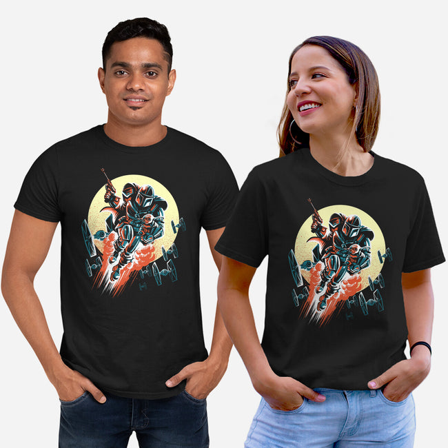 Retro Mando-Unisex-Basic-Tee-zascanauta