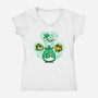 St Paddy's Doodle-Womens-V-Neck-Tee-krisren28