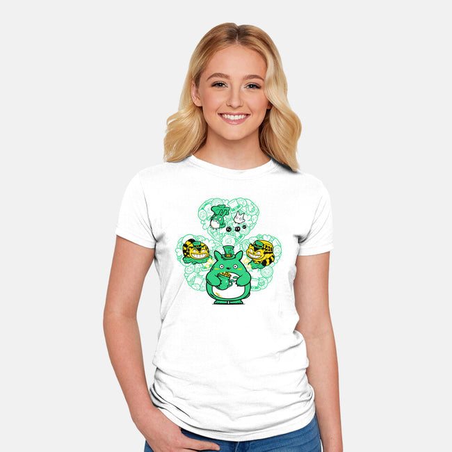 St Paddy's Doodle-Womens-Fitted-Tee-krisren28