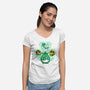 St Paddy's Doodle-Womens-V-Neck-Tee-krisren28