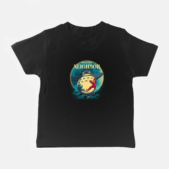 Punch Hug Neighbor-Baby-Basic-Tee-zybbhorn