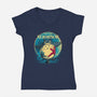 Punch Hug Neighbor-Womens-V-Neck-Tee-zybbhorn