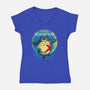 Punch Hug Neighbor-Womens-V-Neck-Tee-zybbhorn