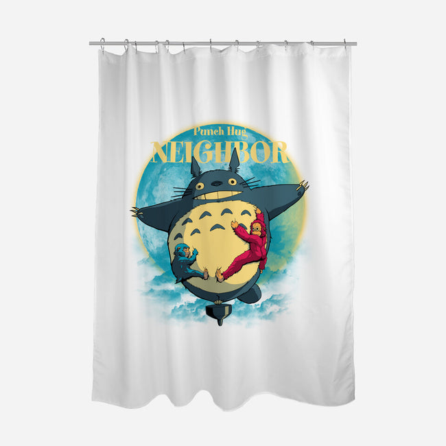 Punch Hug Neighbor-None-Polyester-Shower Curtain-zybbhorn
