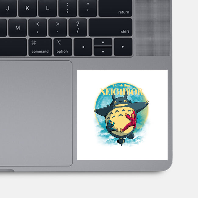 Punch Hug Neighbor-None-Glossy-Sticker-zybbhorn