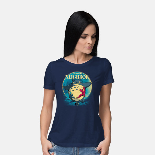 Punch Hug Neighbor-Womens-Basic-Tee-zybbhorn