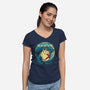 Punch Hug Neighbor-Womens-V-Neck-Tee-zybbhorn