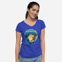 Punch Hug Neighbor-Womens-V-Neck-Tee-zybbhorn