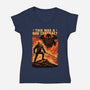 Mutant Hunts Cthulhu-Womens-V-Neck-Tee-Studio Mootant