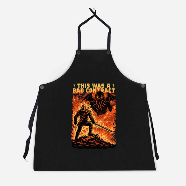 Mutant Hunts Cthulhu-Unisex-Kitchen-Apron-Studio Mootant