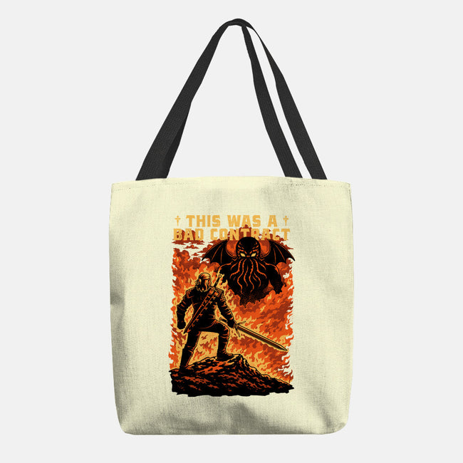 Mutant Hunts Cthulhu-None-Basic Tote-Bag-Studio Mootant