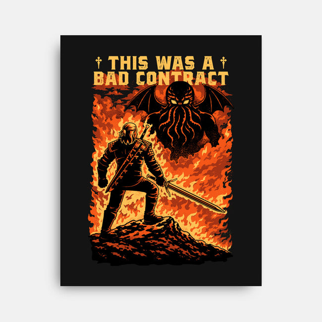 Mutant Hunts Cthulhu-None-Stretched-Canvas-Studio Mootant