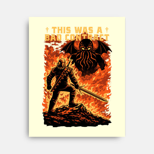 Mutant Hunts Cthulhu-None-Stretched-Canvas-Studio Mootant