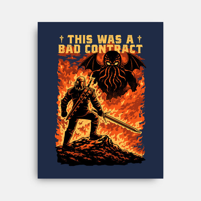 Mutant Hunts Cthulhu-None-Stretched-Canvas-Studio Mootant