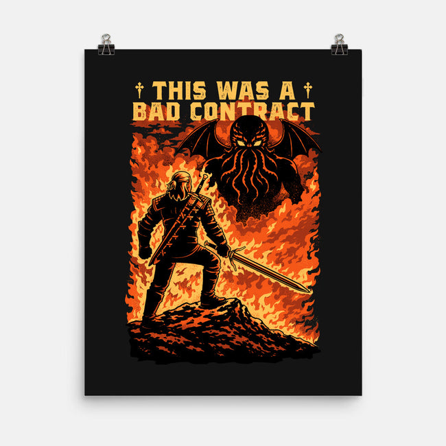 Mutant Hunts Cthulhu-None-Matte-Poster-Studio Mootant