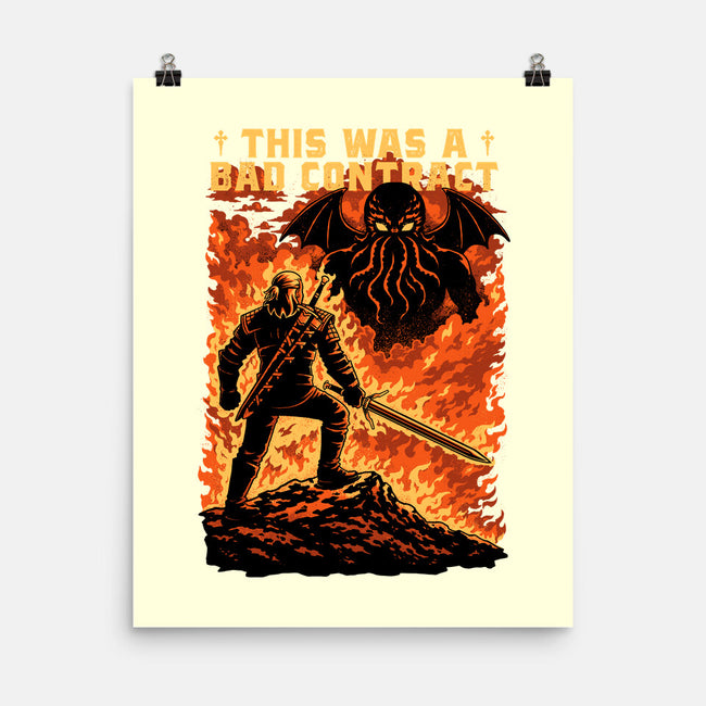 Mutant Hunts Cthulhu-None-Matte-Poster-Studio Mootant