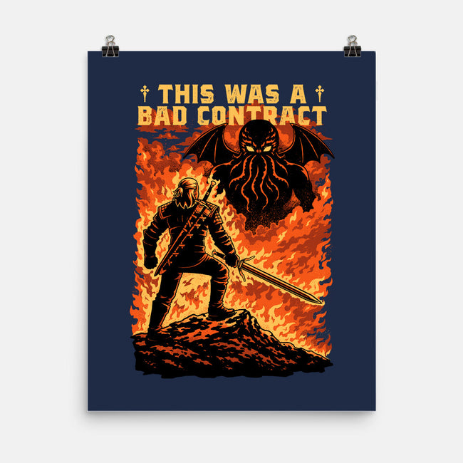 Mutant Hunts Cthulhu-None-Matte-Poster-Studio Mootant