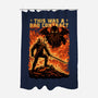 Mutant Hunts Cthulhu-None-Polyester-Shower Curtain-Studio Mootant