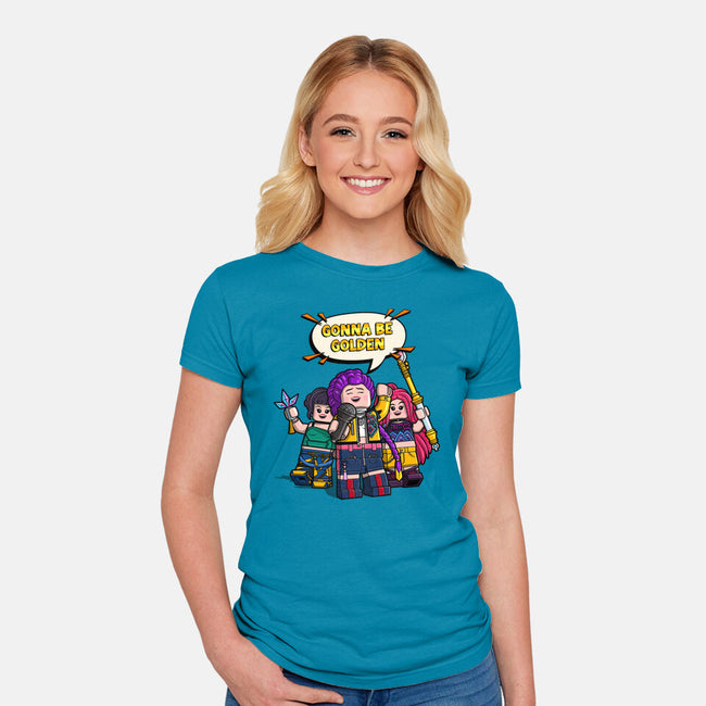 Gonna Be Golden-Womens-Fitted-Tee-drbutler