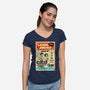 Toy Of The Future-Womens-V-Neck-Tee-drbutler