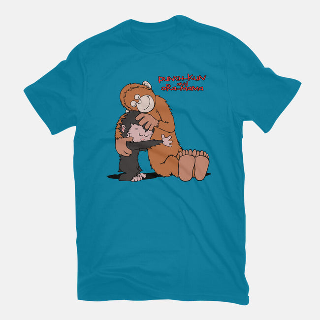 Punch-Kun And Ora-Mama-Womens-Basic-Tee-joerawks
