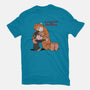 Punch-Kun And Ora-Mama-Womens-Basic-Tee-joerawks