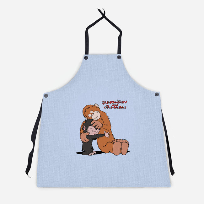 Punch-Kun And Ora-Mama-Unisex-Kitchen-Apron-joerawks