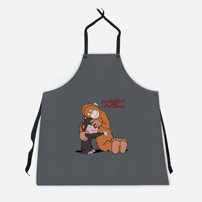 Punch-Kun And Ora-Mama-Unisex-Kitchen-Apron-joerawks