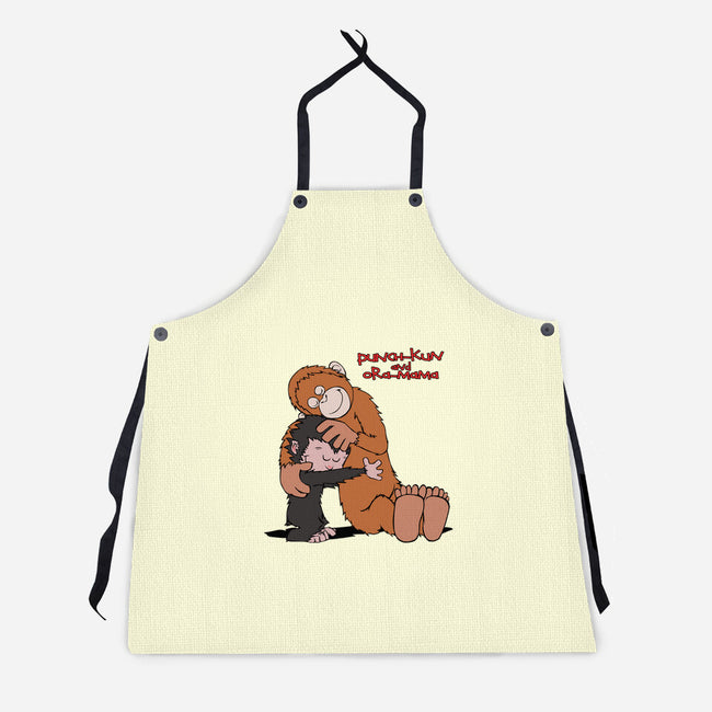 Punch-Kun And Ora-Mama-Unisex-Kitchen-Apron-joerawks