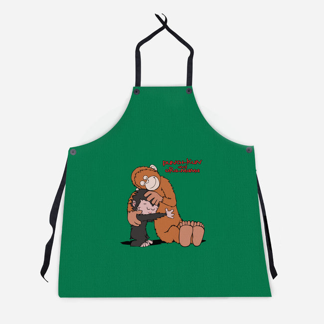 Punch-Kun And Ora-Mama-Unisex-Kitchen-Apron-joerawks