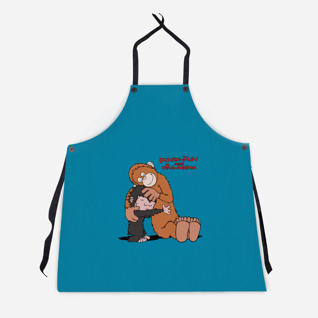 Punch-Kun And Ora-Mama-Unisex-Kitchen-Apron-joerawks