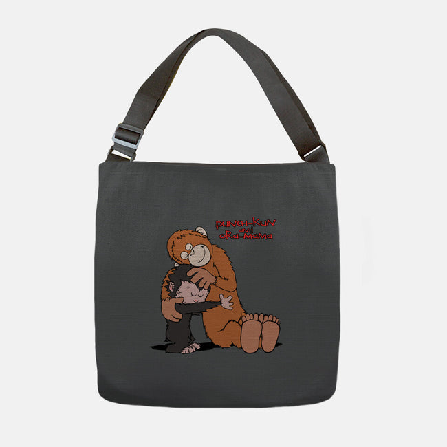 Punch-Kun And Ora-Mama-None-Adjustable Tote-Bag-joerawks