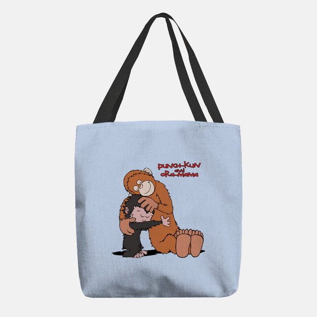 Punch-Kun And Ora-Mama-None-Basic Tote-Bag-joerawks