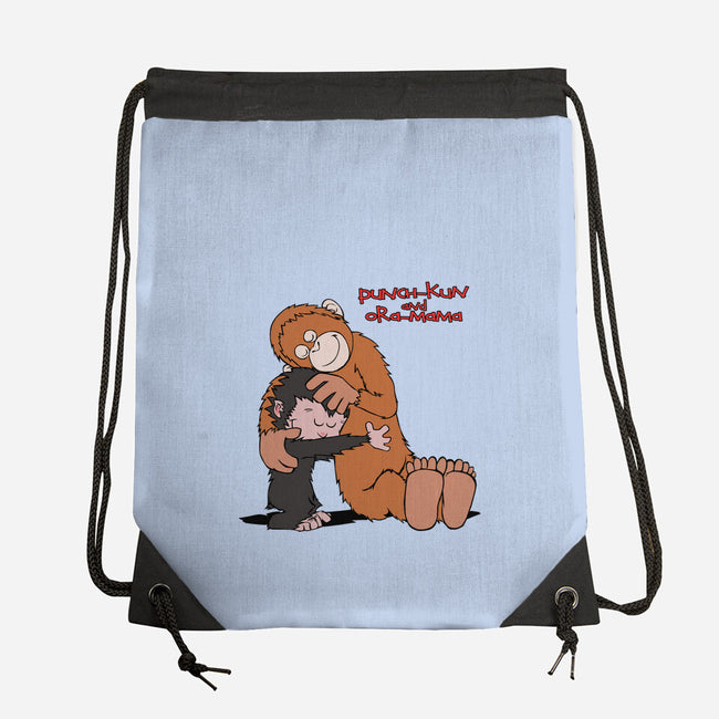 Punch-Kun And Ora-Mama-None-Drawstring-Bag-joerawks