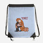 Punch-Kun And Ora-Mama-None-Drawstring-Bag-joerawks