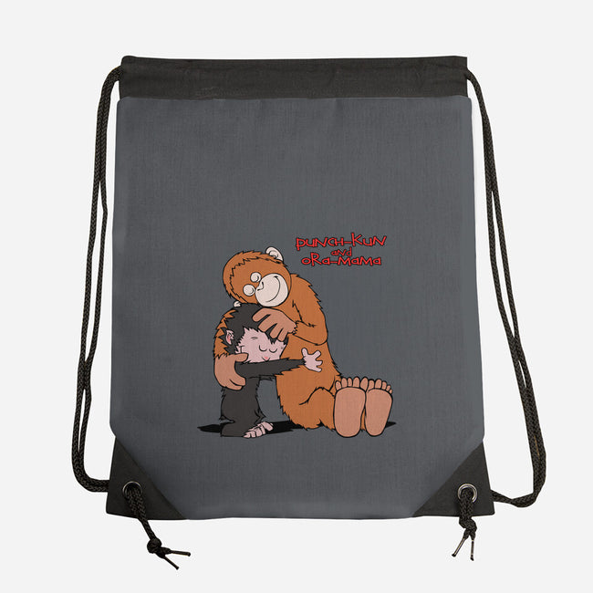 Punch-Kun And Ora-Mama-None-Drawstring-Bag-joerawks