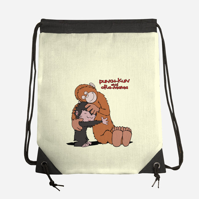 Punch-Kun And Ora-Mama-None-Drawstring-Bag-joerawks