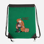 Punch-Kun And Ora-Mama-None-Drawstring-Bag-joerawks