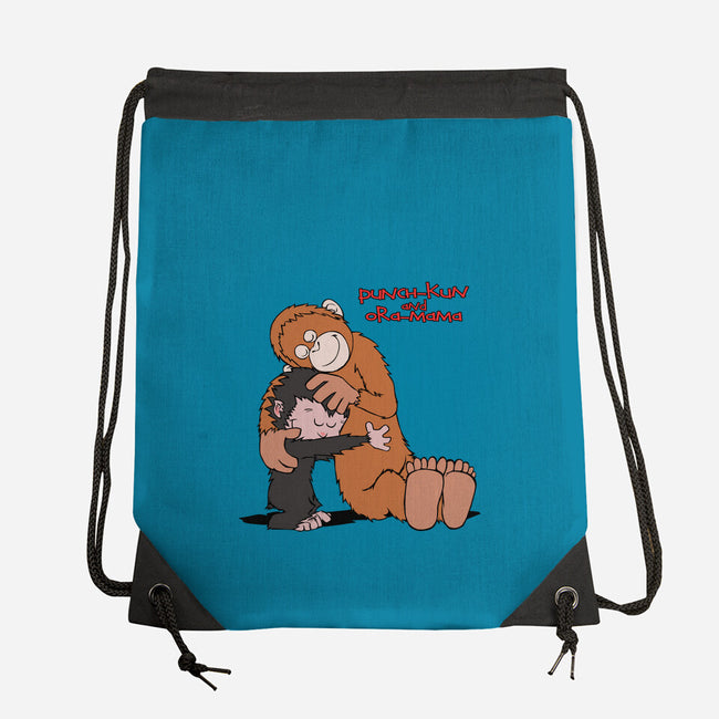 Punch-Kun And Ora-Mama-None-Drawstring-Bag-joerawks